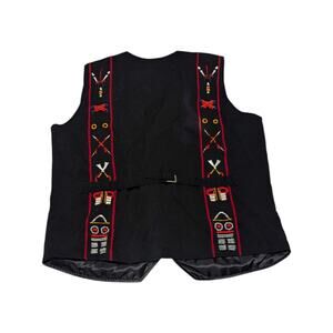 Vintage Handmade Naga Ao Waist Coat Vest Traditional Ethnic Tribal Native Mens